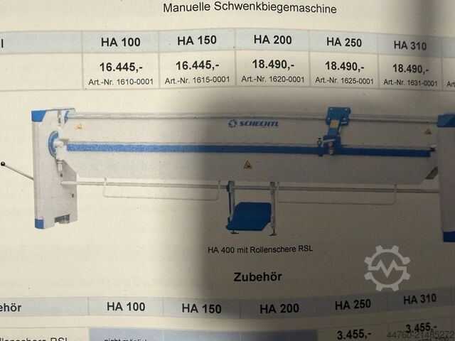Sheet metal folder Schechtl HA 310