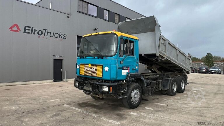 Tipper MAN 33.343 (BIG AXLE / 13 T AXLES / GRAND PONT / LA...