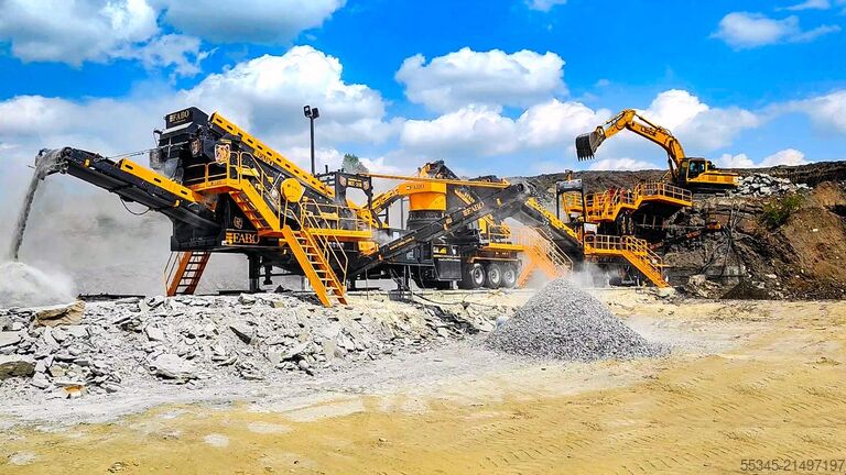 Brechanlage/Mobile Brechanlage FABO Mobile Crushing Plant Mobile Jaw Crusher MCK-115