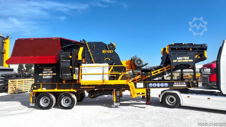 Brechanlage/Mobile Brechanlage FABO Mobile Crushing Plant MIC-100 SEMI-MOBILE IMPACT CRUSHER