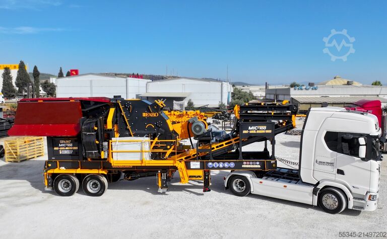 Brechanlage/Mobile Brechanlage FABO Mobile Crushing Plant MIC-100 SEMI-MOBILE IMPACT CRUSHER
