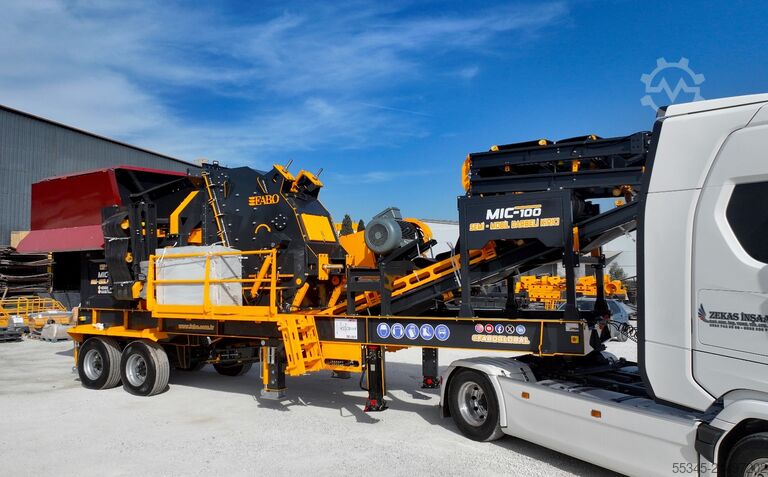 Brechanlage/Mobile Brechanlage FABO Mobile Crushing Plant MIC-100 SEMI-MOBILE IMPACT CRUSHER