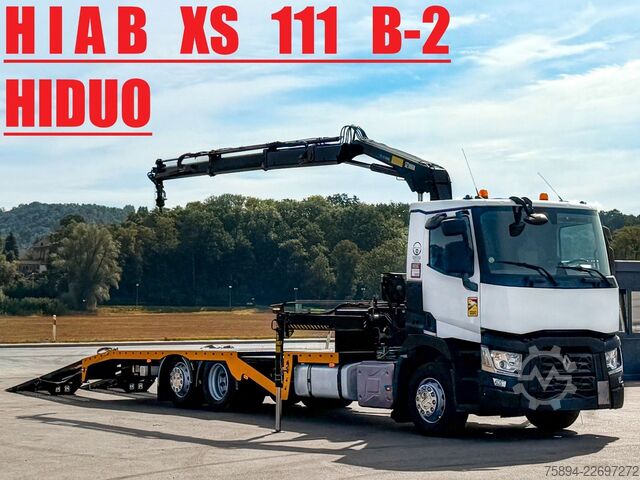 Abschleppwagen LKW RENAULT T 380 Abschleppwagen 8,00 m HIAB 111 B-2 + FUNK