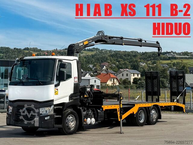 Autokran RENAULT T 380 Abschleppwagen 8,00 m HIAB 111 B-2 + FUNK