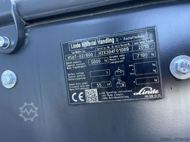 LPG Forklifts Linde H50T-02/600