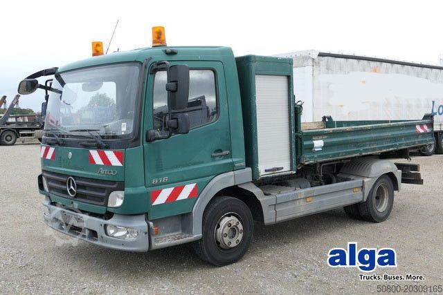 Tipper van MERCEDES-BENZ 816 K Atego 4x2, 3. Sitz, 2x AHK, Diff-Sperre
