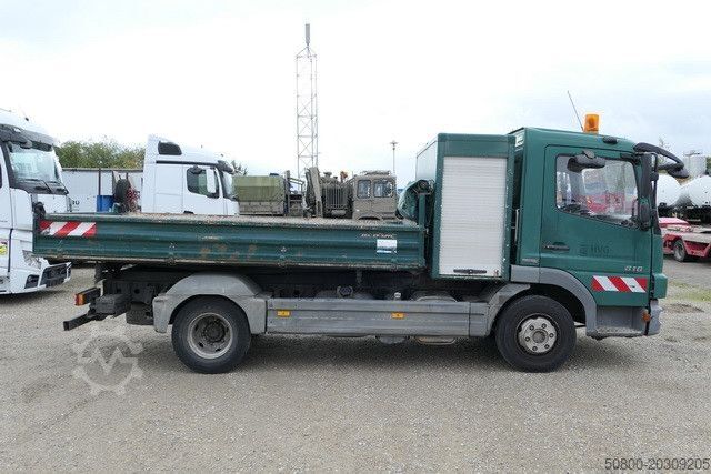 Three-way tipper van MERCEDES-BENZ 816 K Atego 4x2, 3. Sitz, 2x AHK, Diff-Sperre