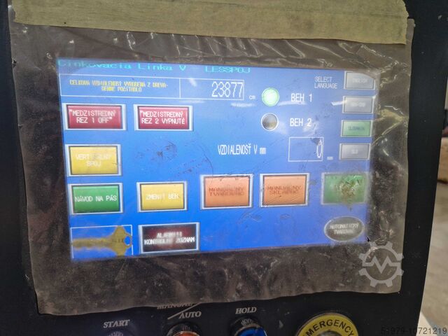 Keilzinkenanlage semi-automatisch Lesspoj Linija za dolzinsko spajanje