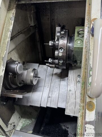 WEILER UD 24 CNC, Bj. 1995 mit IRCO Einzelstangenzuführung IntNr231497 WEILER UD 24 CNC