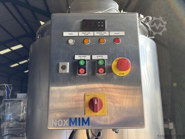 500L high shear mixing vessel Inoxmim 500L mayo mixer