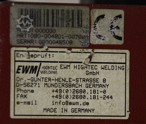 Schutzgasschweißgerät 400 A EWM PHOENIX 400 TG