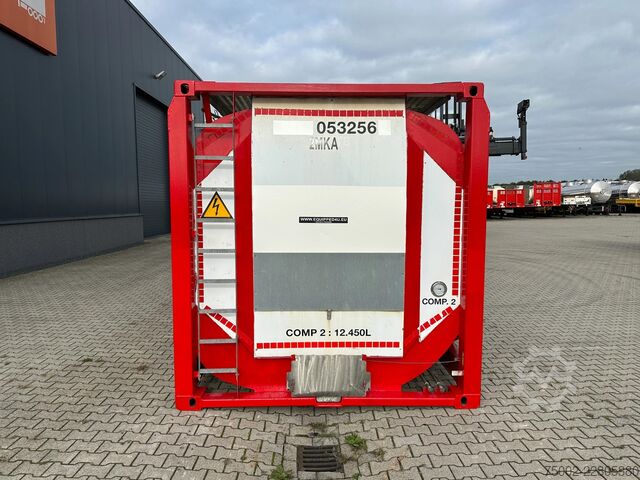 Container Van Hool 20FT  24.900L / 2 comp (2x 12.450L) / UN PORTAB...