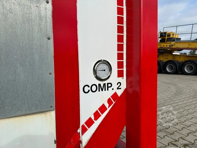 Container Van Hool 20FT  24.900L / 2 comp (2x 12.450L) / UN PORTAB...