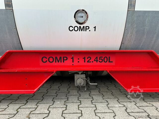 Container Van Hool 20FT  24.900L / 2 comp (2x 12.450L) / UN PORTAB...