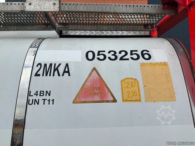 Container Van Hool 20FT  24.900L / 2 comp (2x 12.450L) / UN PORTAB...