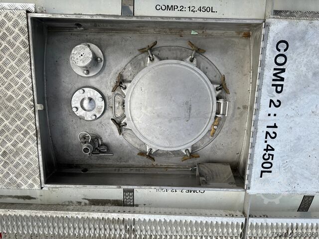 Container Van Hool 20FT  24.900L / 2 comp (2x 12.450L) / UN PORTAB...