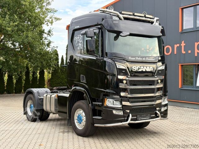 Standard tractor unit SCANIA R 500 4x4 Euro 6 SZM Kipphydraulik Blatt /Luf