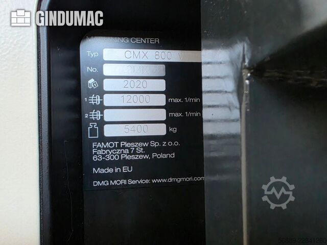 DMG MORI DMG CMX 800V DMG MORI DMG CMX 800V