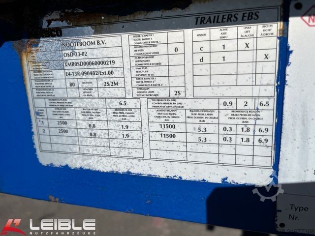 Tieflader-Sattelauflieger NOOTEBOOM OSD-33-02*Multi*Schwanenhals*Seilwinde*Stapler*