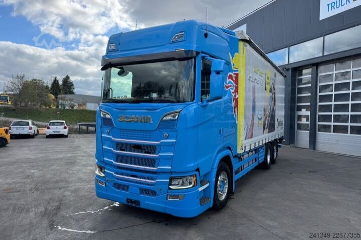 LKW mit Pritsche & Plane SCANIA S520 V8 6x2 LBW
