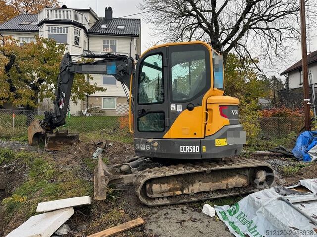 Raupenbagger Volvo ECR58D Tracked Excavator with Tilt and Bucket