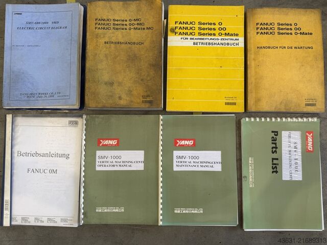 Vertikales Bearbeitungszentrum Yang Eagle SMV 1000, ähnlich Deckel Maho Quaser, Mori Seiki, Doosan, Bridgeport