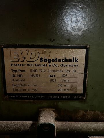 Komplettes Sägewerk (stationär) EWD DK 90 T2L2