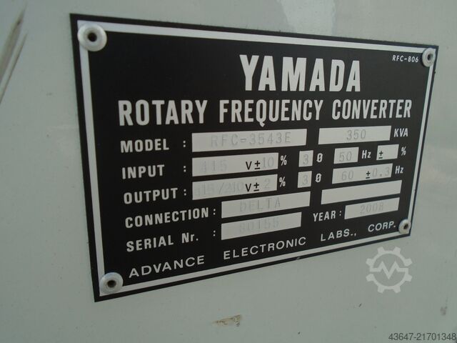 Motorgenerator 50-60Hz, Yamada yamada RFC-3543E
