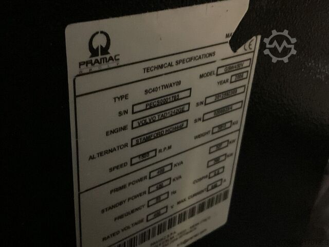 Generator set Volvo TAD1242GE
