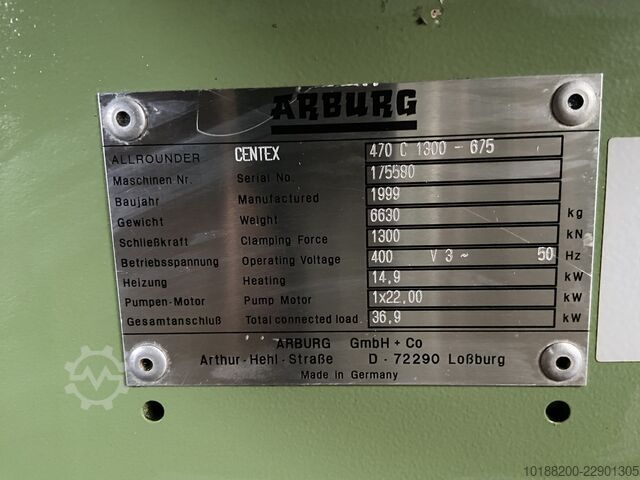 Injection molding machine Arburg ALLROUNDER 470 C