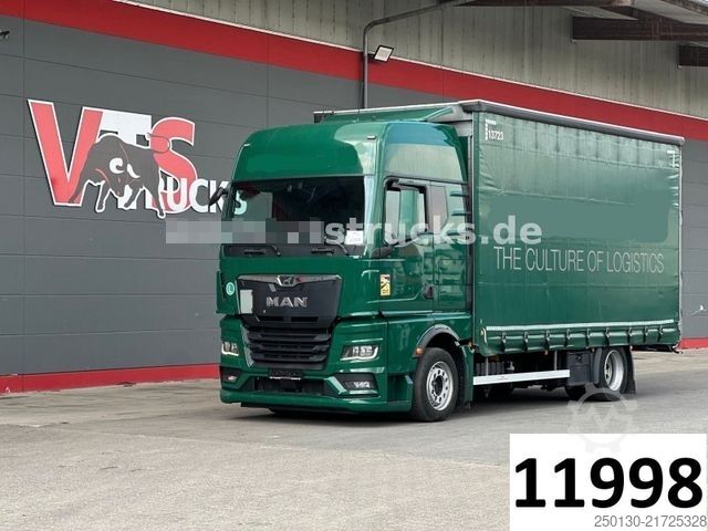 Flatbed truck with tarp MAN TGX 18.470 4x2 LL+ TRIDEM/ XXL PLANE /Retarder