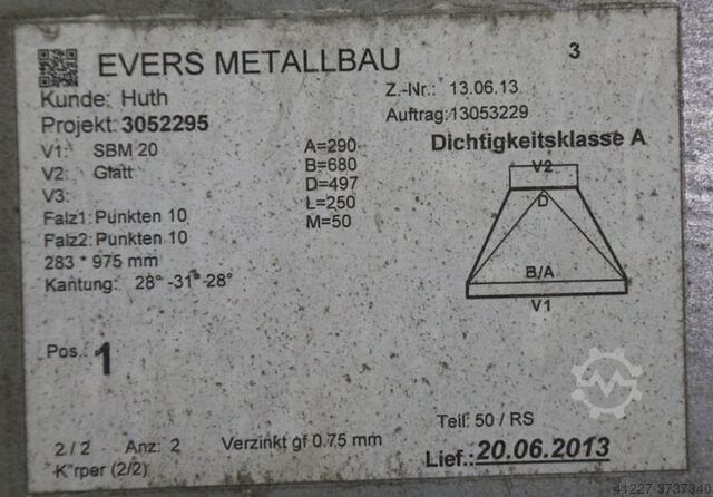 Ventilation system Heimer WK-61