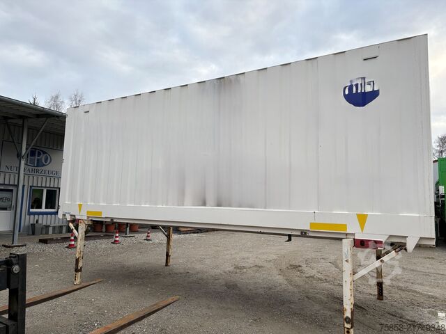 Wechselbrücke mit Kofferaufbau Krone BDF Stahl Wechselkoffer Türen