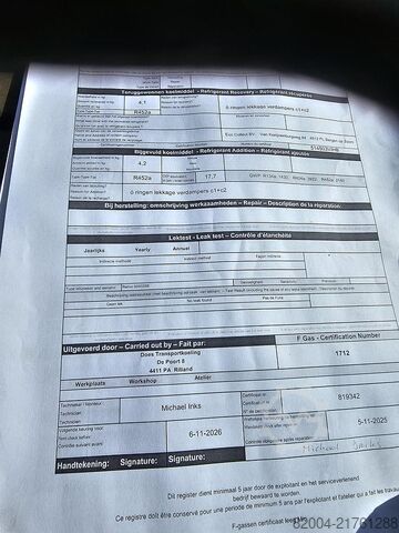 Träger CARRIER VECTOR 1850 MT / zie onderhouds nota.