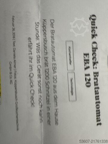 Bandfritteuse Küppersbusch EBA 120