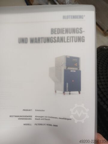 Dust extractor Blotenberg FILTERBLOC MOBIL-3000