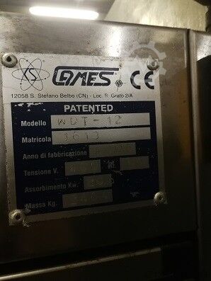Outside bottles washing machine with dryer Cames Typ WD/ 12