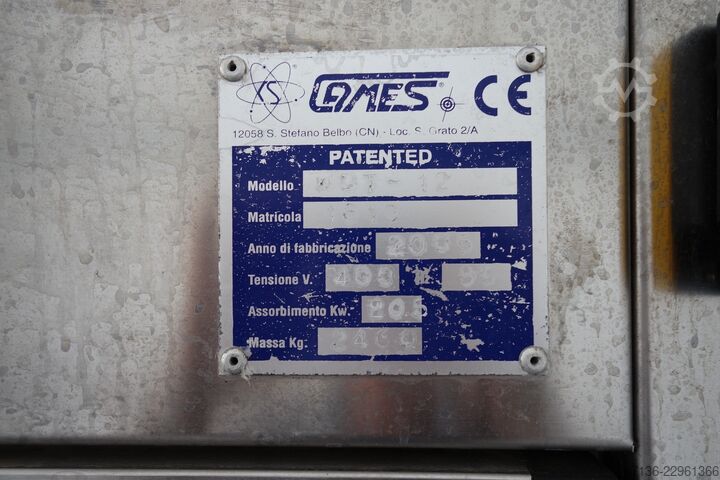 Outside bottles washing machine with dryer Cames Typ WD/ 12