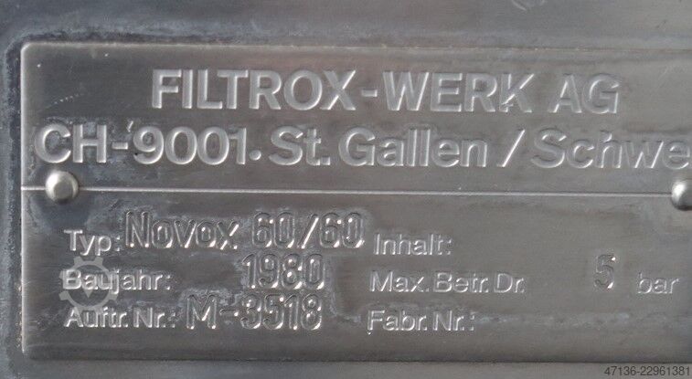 Schichtenfilter 600x600/150 Filtrox Filtrox Novox 600x600