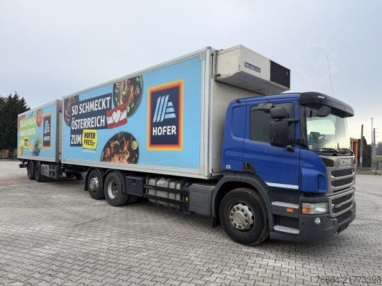 Kompletter Zug SCANIA P380   EURO 5 DAZU SCHEUWIMMER FT1119 ZENTRALACHSANHäNGER