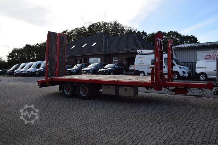 Low loader trailer Müller-Mitteltal Tandem Tieflader Rampen 10000KG TÜV   HU NEU
