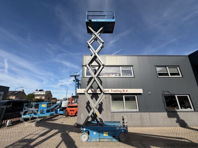 Genie GS-2646 Scherenarbeitsbühne / Arbeitsbühne / Scherenbühne 10 m Arbeitshöhe Elektrisch Baujahr  GENIE GS - 2646  SchaarHoogwerker / Arbeitsbuhne / Scicc