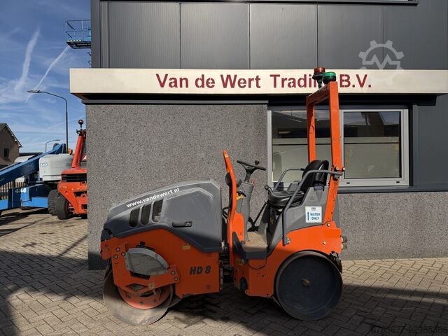 Hamm HD 8 VV compactor / road roller / tandem roller, 2019, Kubota diesel engine. HAMM HD 8 VV Trilwals / Road Roller / Tandemwalze 2019