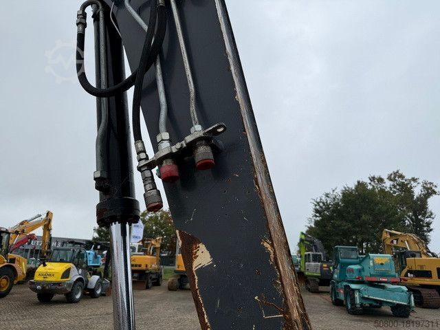 Mobile excavator TEREX TW 110, Schild, Pratzen, S.W.S, Knickausleger