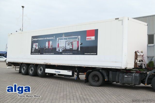 Box semitrailer KRONE SD, Schlüssellochblech, Luft-Lift, SAF-Achsen