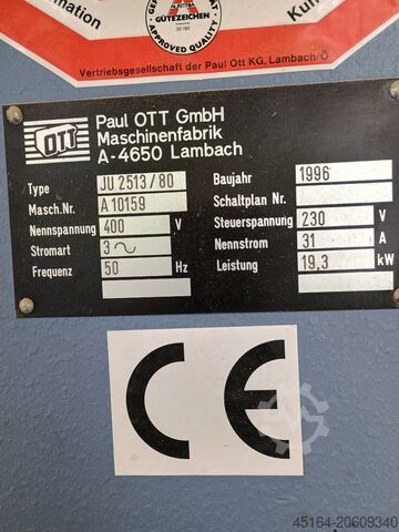 Veneer press Ott JU 2513/80
