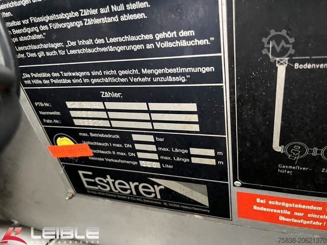 Tanker semitrailer Esterer TS34385*6 Kammern*Lift/Lenk*ADR FL/AT*