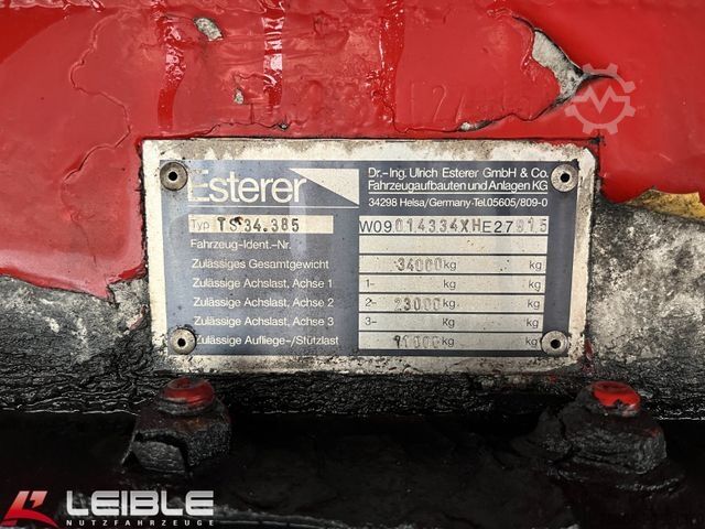 Tanker semitrailer Esterer TS34385*6 Kammern*Lift/Lenk*ADR FL/AT*