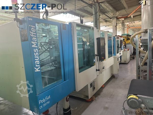 Injection molding machine KraussMaffei KM 130-750 CX PolySet