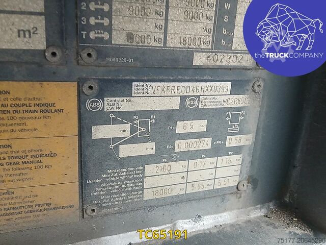 Sliding tarpaulins Fruehauf 